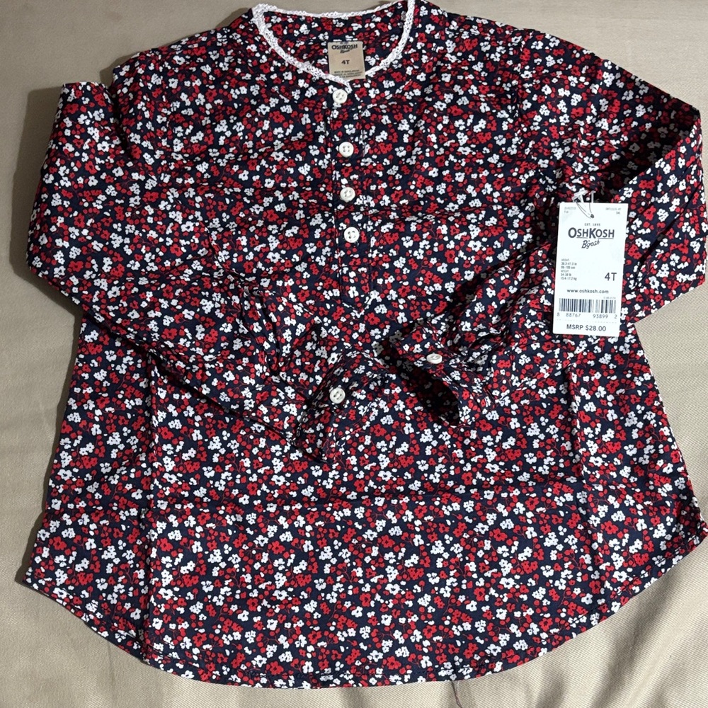Osh Kosh woven cotton top